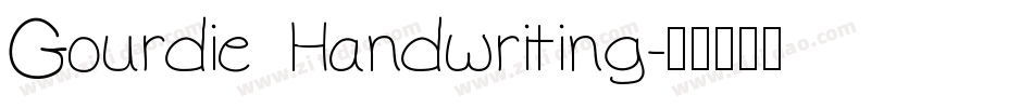 Gourdie Handwriting字体转换